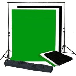 Bresser BR-BGS2 Set 2 - Fona stiprinājums + Fona audumi 3 x 6 m (3 krāsas) Fons