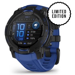 GARMIN Instinct 3 – 45 mm, Supernova Edition, AMOLED, Bolt blue / Black sporta pulkstenis
