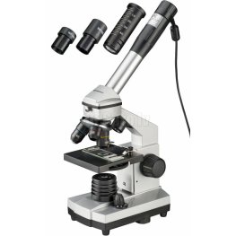 Bresser JUNIOR 40x-1024x mikroskopa komplekts ar koferi mikroskops