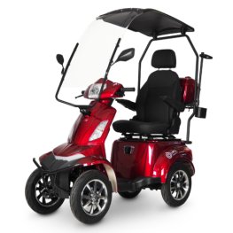 I.M.L. LIFE 4 with a roof, Acid 60V 20Ah 1000W, Red elektriskais motorolleris