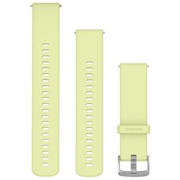 GARMIN Quick Release Band 22mm, Citron Silicone with Silver Hardware
