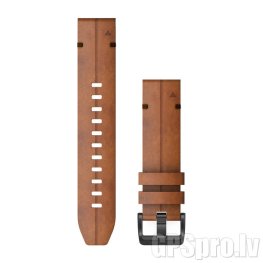 GARMIN QuickFit Band 22mm, Chestnut Leather