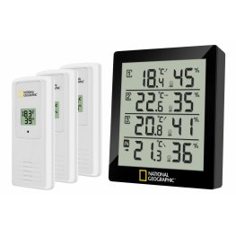 NATIONAL GEOGRAPHIC Thermo-hygrometer black 4 measurement results laika stacija