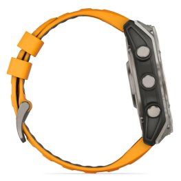 GARMIN Fenix 8 51 mm, AMOLED, Sapphire Titanium with Spark Orange/Graphite Silicone Band спортивные часы