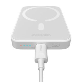 Baseus Powerbank Magnetic Mini 6000mAh, USB-C 20W MagSafe (white) power bank