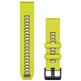 GARMIN QuickFit Band 22mm, Amp Yellow/Graphite Silicone Band