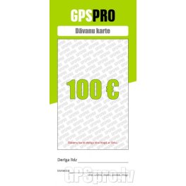  GPSPRO Dāvanu Karte 100 Euro vērtībā dāvanu karte