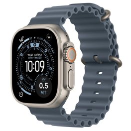 APPLE Watch Ultra 3 GPS + Cellular 49mm Natural Titanium Case with Anchor Blue Ocean Band спортивные часы