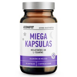 ICONFIT Miega Kapsulas (Melatonīns un Melissa), N90 пищевая добавка