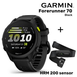GARMIN Forerunner 70, Black + HRM 200 sensor спортивные часы