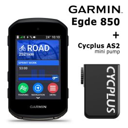 GARMIN Edge 850 + Cycplus AS2 mini electric pump велокомпьютер