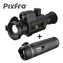 PIXFRA CHIRON C650LRF termālais tēmēklis + Mile 2 PFI-M215 termokamera termālais tēmēklis