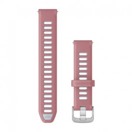 GARMIN Quick Release Band 18mm, Pink/Whitestone with Silver Hardware
