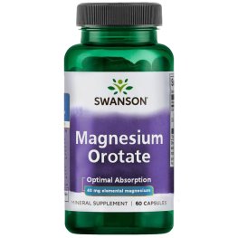 SWANSON Magnesium Orotate 654 mg 60 Caps пищевая добавка