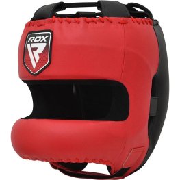 RDX Apex A5 Boxing Head Gear With Nose Guard, Red, M