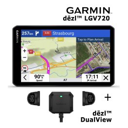 GARMIN dēzl™ LGV720 + dēzl™ DualView GPS navigācija