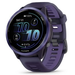 GARMIN Forerunner 570 - 47mm, Indigo Aluminium with Translucent Imperial Purple/Indigo Band спортивные часы