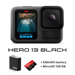 GOPRO HERO13 Black + MicroSD 128 GB + Enduro Battery sporta kamera