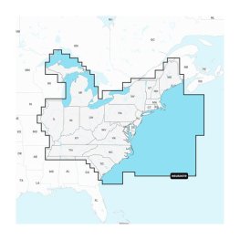 GARMIN U.S. East - Lakes, Rivers and Coastal Marine Charts Garmin Navionics+™ | NSUS007R | microS карта для эхолота