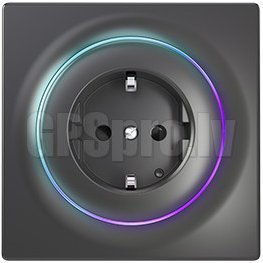 FIBARO Walli Outlet type F, Z-Wave EU, Black viedā rozete