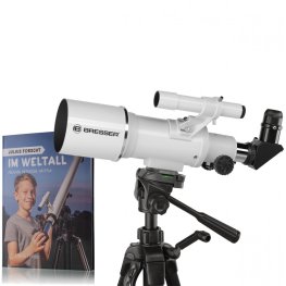 Bresser Classic 70/350 refraktora teleskops ar grāmatu komplektā teleskops