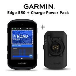 GARMIN Edge 550 + Garmin Charge™ Power Pack велокомпьютер