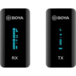 BOYA BY-XM6-S1 / Сверхкомпактный двухканальный беспроводной микрофон 2,4 ГГц 1+1 Видео