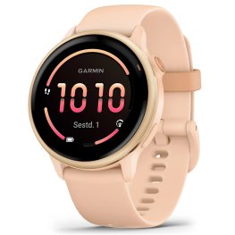 GARMIN Vivoactive 6, Pink Dawn with Silicone Band спортивные часы
