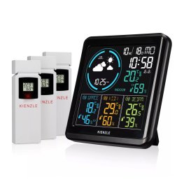 KIENZLE Home Weather Station with 3 Radio-Controlled Sensors погодная станция