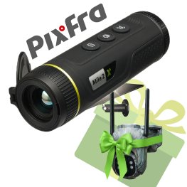 PIXFRA MILE 2 PFI-M215 256x192 15mm 1x-8x 50Hz Wi-Fi + dāvanā Huntop E50 meža kamera termokamera