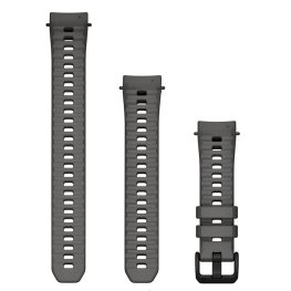 GARMIN Watch Band 20mm, Charcoal Silicone