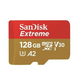 SANDISK EXTREME microSDXC 128 GB 190/90 MB/s UHS-I U3 atmiņas karte