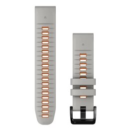 GARMIN QuickFit Band 22mm, Fog Gray/Ember Orange Silicone