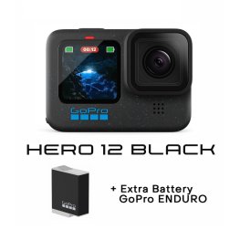 GOPRO HERO12 Black + Enduro Battery sporta kamera