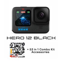GOPRO HERO12 Black + 53 in 1 Combo Kit Accessories sporta kamera