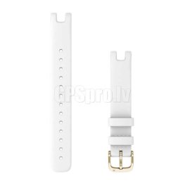 GARMIN Lily Band White Italian Leather with Cream Gold Hardware